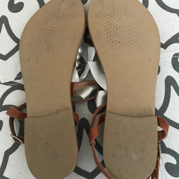 Pearl Lined Sandals-real leather - Picture 5 of 5